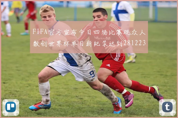 FIFA官方宣布今日四场比赛观众人数创世界杯单日新纪录达到281223人